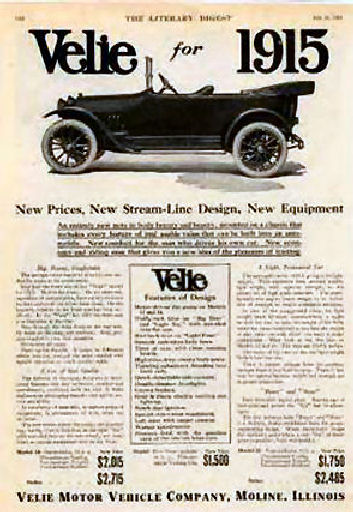 1915 Velie Auto Advertising